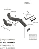 Mid, Link & Y Pipe Stainless Steel For Voge DS 900 X ABS 2024-2026