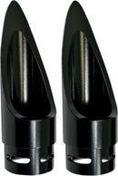 Family Jewel Exhaust Tip Black For Yamaha XV 1600 A 1999-2003