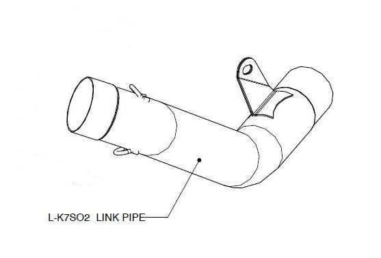 Link Pipe Stainless Steel For BMW S 1000 HP4 ABS 2013-2014