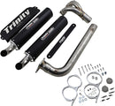 Stage 5 Dual Exhaust System Black / Brushed For Polaris RZR PRO XP 1000 TURBO 4X4 2020