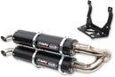 Stage 5 Dual Slip-On Muffler Black / Brushed For Can Am (BRP) MAVERICK TURBO 900 EFI 4X4 2018-2020