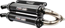 Stage 5 Slip-On Dual Muffler Black / Brushed / Cerakote® For Polaris RZR XP 1000 TURBO 4X4 2016-2018