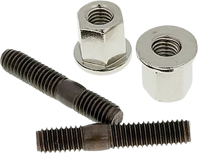 Exhaust Stud Bolts Black / Chrome For Adly (Herkules) AIR TEC 1 50 2010-2011