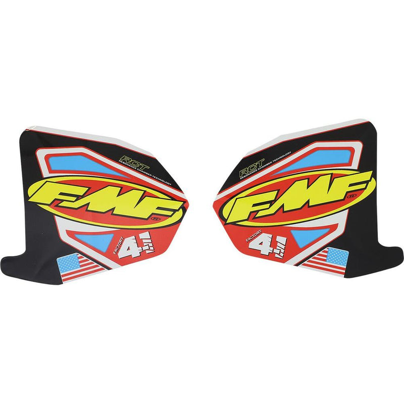 FMF Exhaust Mini Decal Black / Red / Yellow