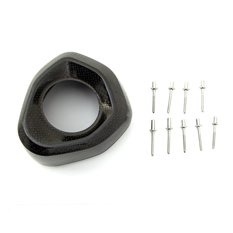 End Cap Carbon Black For Vespa Sei Giorni 300 ABS 2018-2020