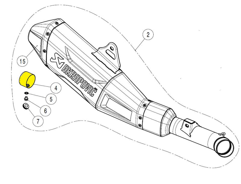 Noise Damper Stainless Steel For Honda CRF 250 R