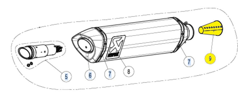 Insert Silver For Yamaha YZF-R1 1000 ABS