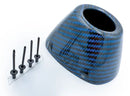 RCT EXTERNAL CARBON REPLACEMENT END CAP KIT Blue
