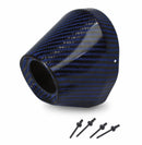 End Cap Carbon Fiber Black / Blue