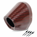 End Cap Carbon Fiber Black / Red