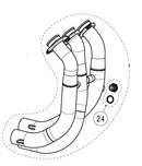 Headpipes Stainless Steel For Yamaha YZF-R9 ABS 2025-2026
