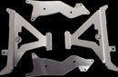 Radiator Braces Aluminum / Red / Silver For Honda CRF 250 R 2022-2024