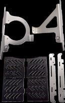 Xtrem Radiator Guards Black / Silver For Beta RR 125 2020-2023