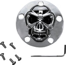 3-D Skull Point Cover Chrome 5-Hole