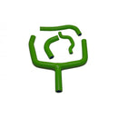 Radiator Hose Y-Kit Green For Kawasaki KX 250 F 2009-2016
