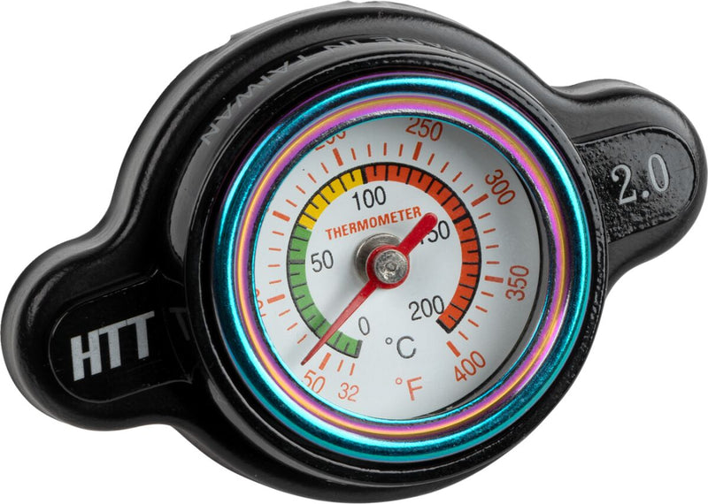 Radiator Cap With Temperature Gauge Black / White For KTM EXC 250 2017
