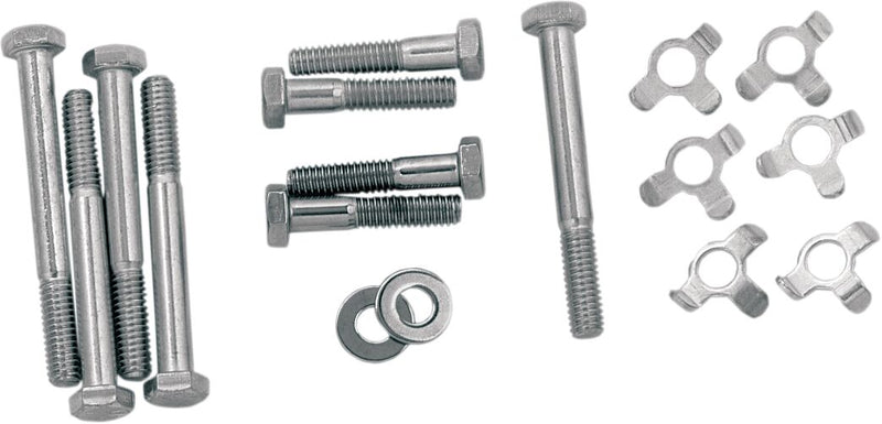 Inner Primary Mounting Kit Raw / Silver For Harley Davidson FLSTC 1340 1994-1999