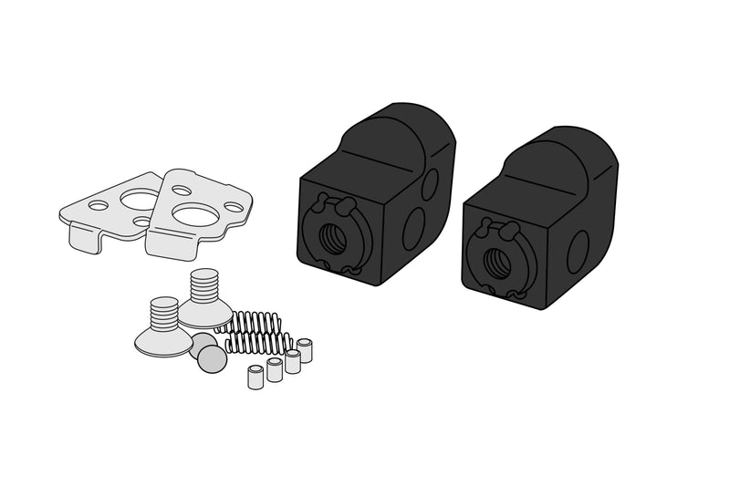 Adjustable Passenger Footpeg Adaptor Black For Yamaha Tracer 700 / GT 2020-2020
