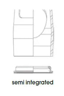 Lower Semi-integrated Headset Bearings Black - 55 MM | 1-1/8"