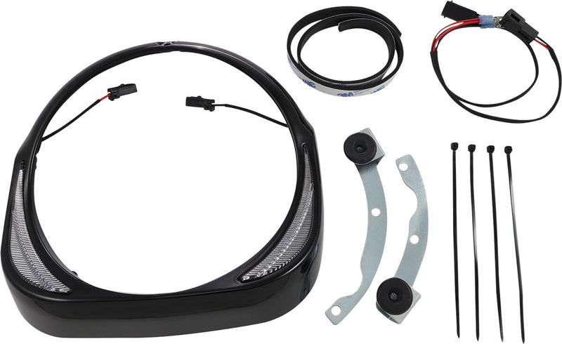 Fang Headlight Bezels For Harley Davidson FLHT 1584 2007-2010