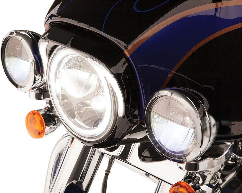 Fang Headlight Bezels For Harley Davidson FLHT 1584 2007-2010