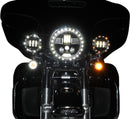 7" ProBeam® LED Headlamp Black For Harley Davidson FLD 1690 2012-2013