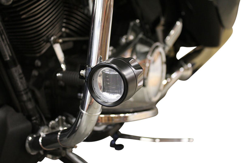ProBEAM® LED Halo Fog Lamps Black For Harley Davidson FLHR 1690 2014-2015 - 80 MM