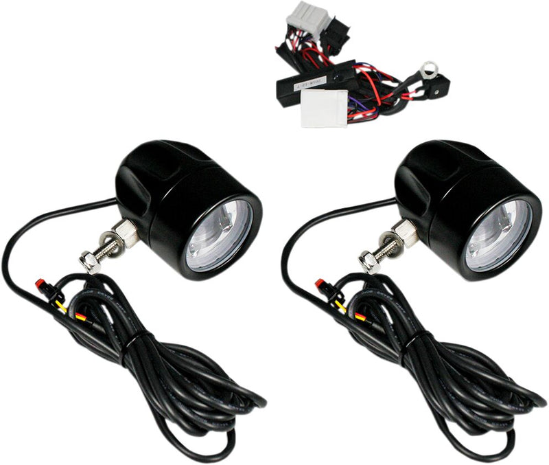 ProBEAM® LED Halo Fog Lamps Clear For Harley Davidson FLHR 1340 1997-1998 - 80 MM