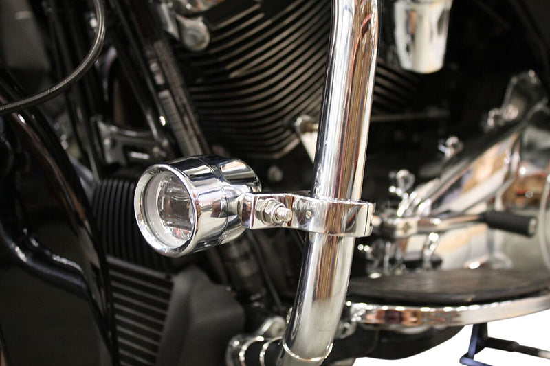 ProBEAM® LED Halo Fog Lamps Chrome For Harley Davidson FLHR 1340 1997-1998 - 80 MM