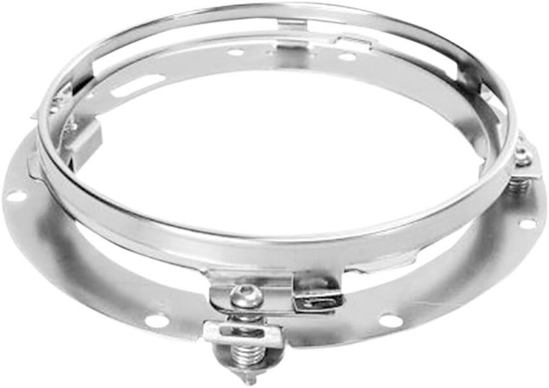 7" LED Halo Headlamp With Mounting Ring Chrome For Harley Davidson FLD 1690 2012-2013