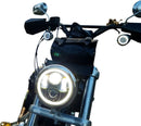 5-3/4" LED Halo Headlamp White For Harley Davidson FLSTSB 1584 2008-2011