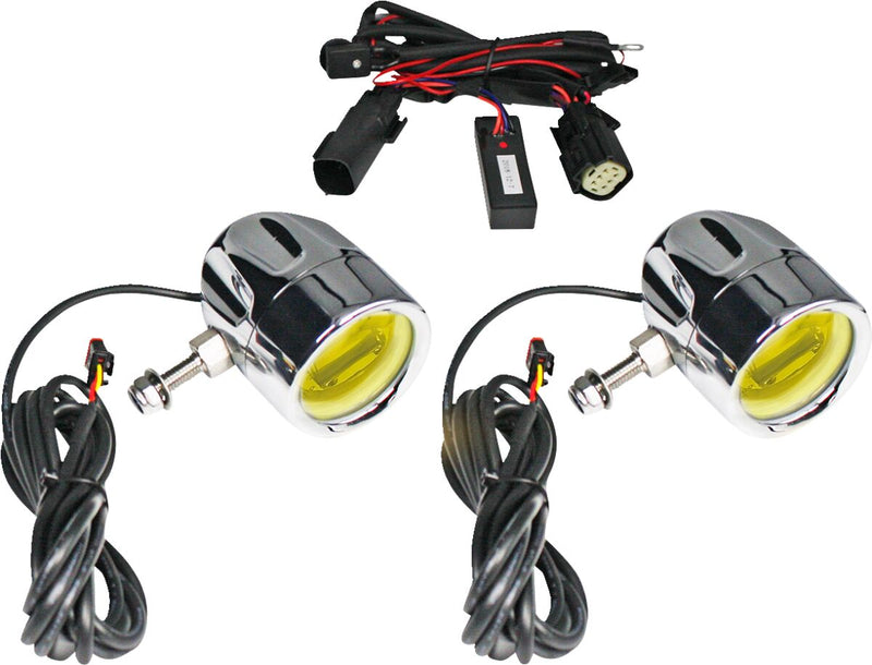 ProBEAM® LED Halo Fog Lights Yellow For Harley Davidson FLH 1868 ABS 2021 - 32 MM
