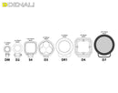 D7 LED Light Pod with DataDim - 12 V