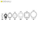 D2 LED Light Pod with DataDim Technology - 12 VDC