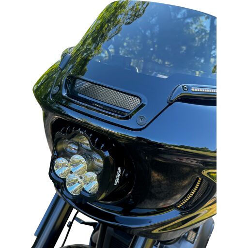 Shark Demon™ 2 Performance LED Headlight Gloss Black For Harley Davidson FXLRST 1923 ABS 2022-2024