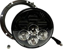Shark Demon™ 7” LED Headlight With Backlight Gloss Black For Harley Davidson FLD 1690 2012-2013