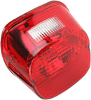 Laydown Taillight Lens With Top Tag Window Red | Vendor No 12-0411C