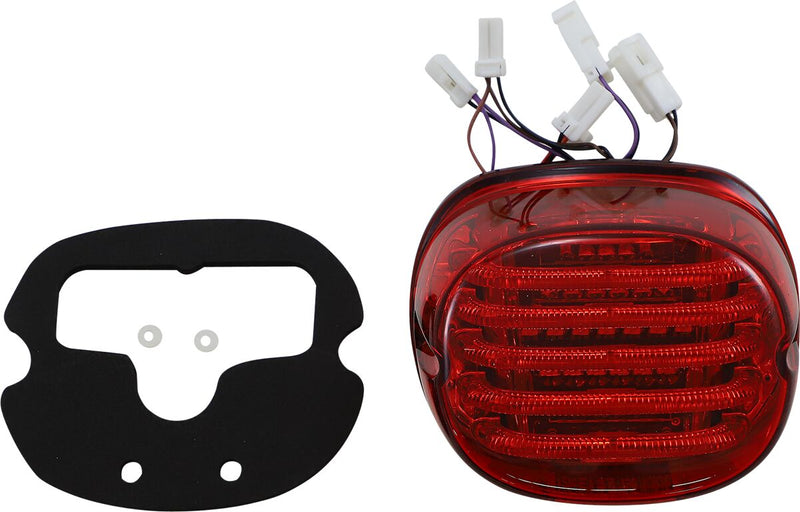 ProBEAM® Integrated Low Profile LED Taillights With Auxiliary Turn Signals Red For Harley Davidson XR 1200 2009-2010