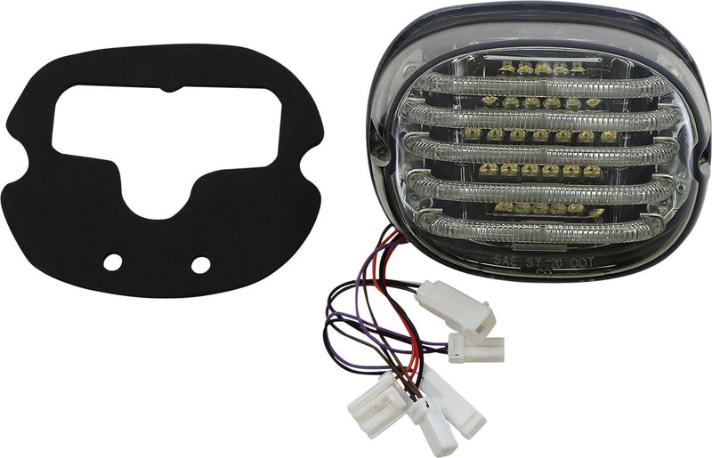 ProBEAM® Integrated Low Profile LED Taillights With Auxiliary Turn Signals Smoke For Harley Davidson XLH 883 1999-2003