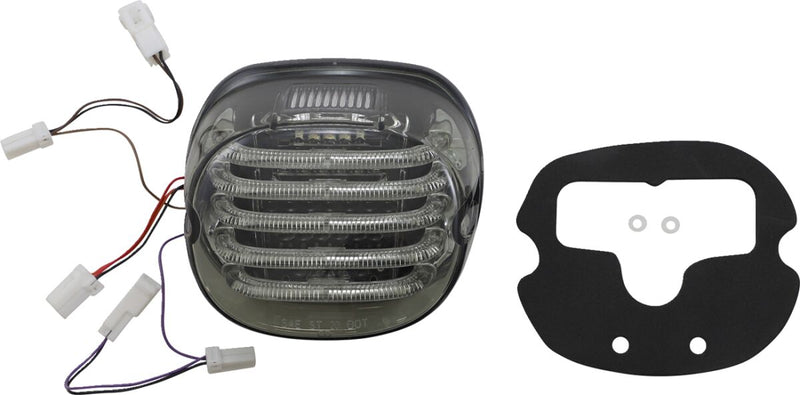 ProBEAM® Integrated Low Profile LED Taillights With Auxiliary Turn Signals Smoke For Harley Davidson FLD 1690 2012-2013
