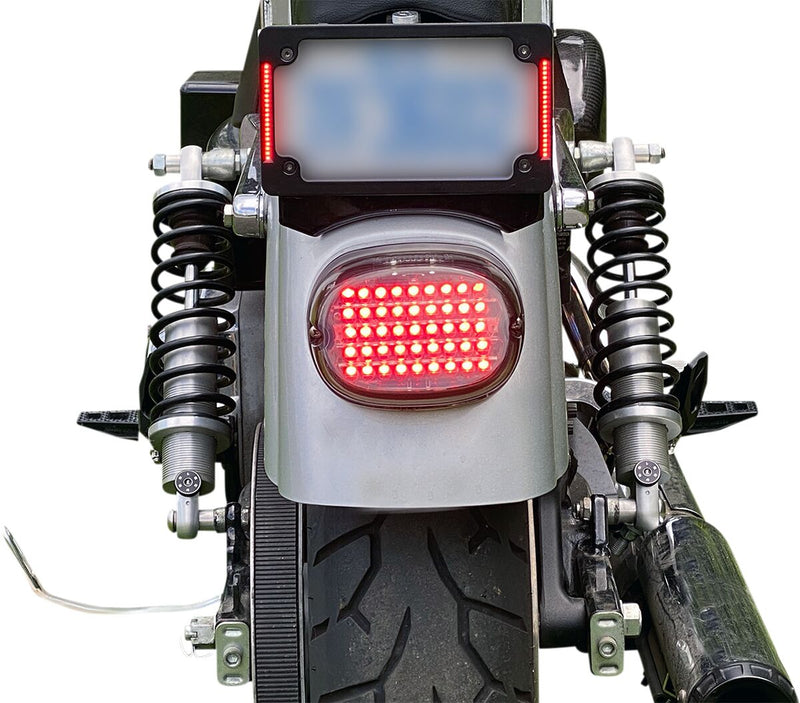 Low Profile LED Taillight Smoke For Harley Davidson FLD 1690 2012-2013