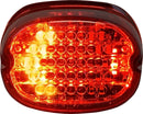 Low Profile LED Taillight With Integrated Auxiliary Turn Signals Red For Harley Davidson XR 1200 2009-2010