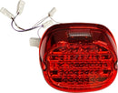 Low Profile LED Taillight With Integrated Auxiliary Turn Signals Red For Harley Davidson FLD 1690 2012-2013