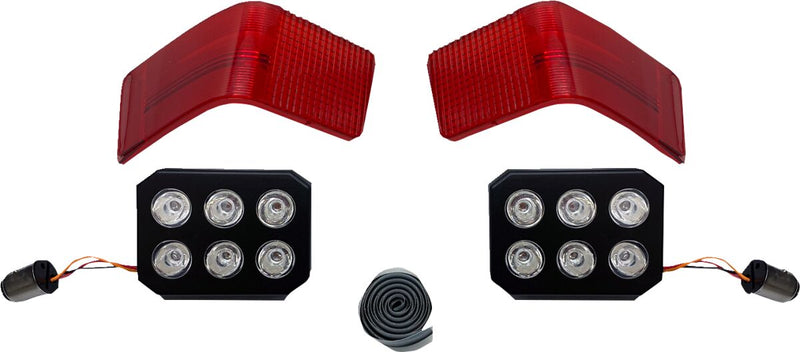 LED Tour-Pak Run/Brake Lights With Lenses Red For Harley Davidson FLTRU 1584 ABS 2011