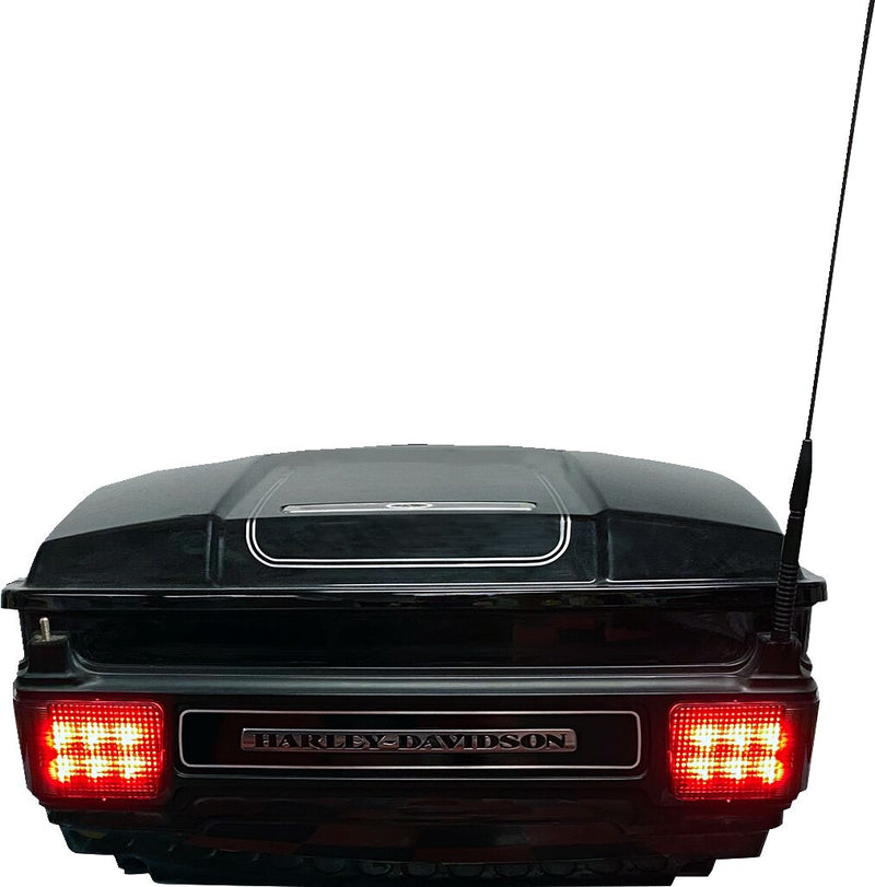 LED Tour-Pak Run/Brake Lights With Lenses Red For Harley Davidson FLHT 1450 2000-2006