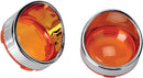 Visor-Style Bezel And Lens For Deuce-Style Turn Signals Amber | Vendor No L22-6828A