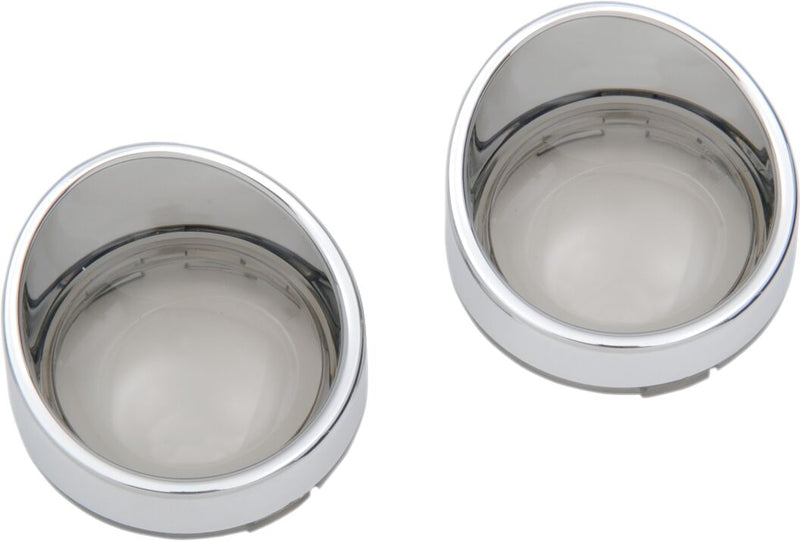 Visor-Style Bezel And Lens For Deuce-Style Turn Signals Smoke | Vendor No L22-6828M