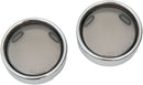 Deuce-Style Turn Signal Deep-Dish Lens W/ Chrome Trim Ring Smoke