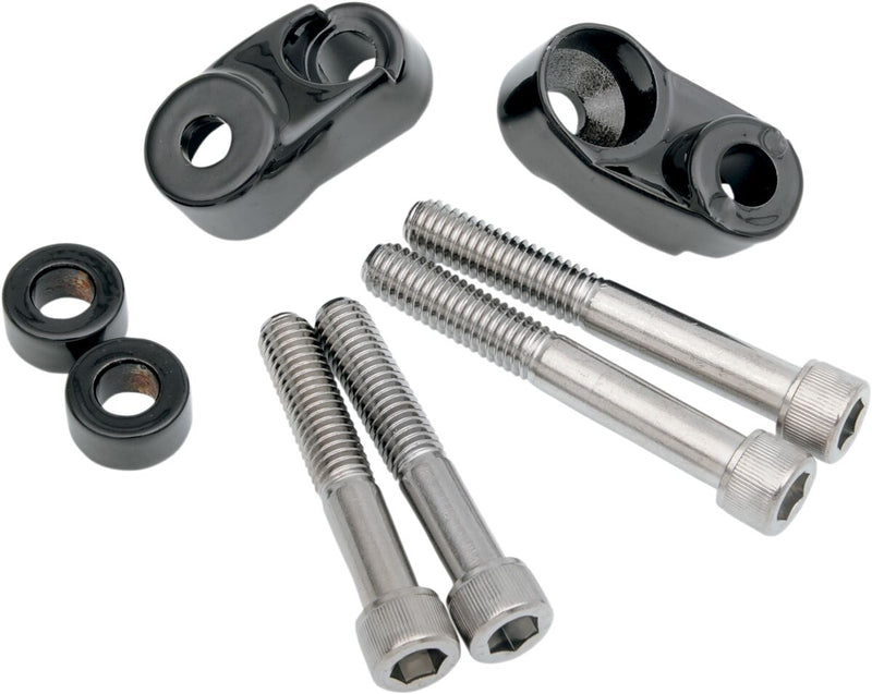 Short Turn Signal Mounts Gloss Black - 39 MM | Vendor No 20-0367GBDS