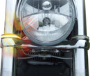Amber Wrap-Arounds™ LED Turn Signals Clear For Victory HAMMER 100 2005-2010 - 56 MM